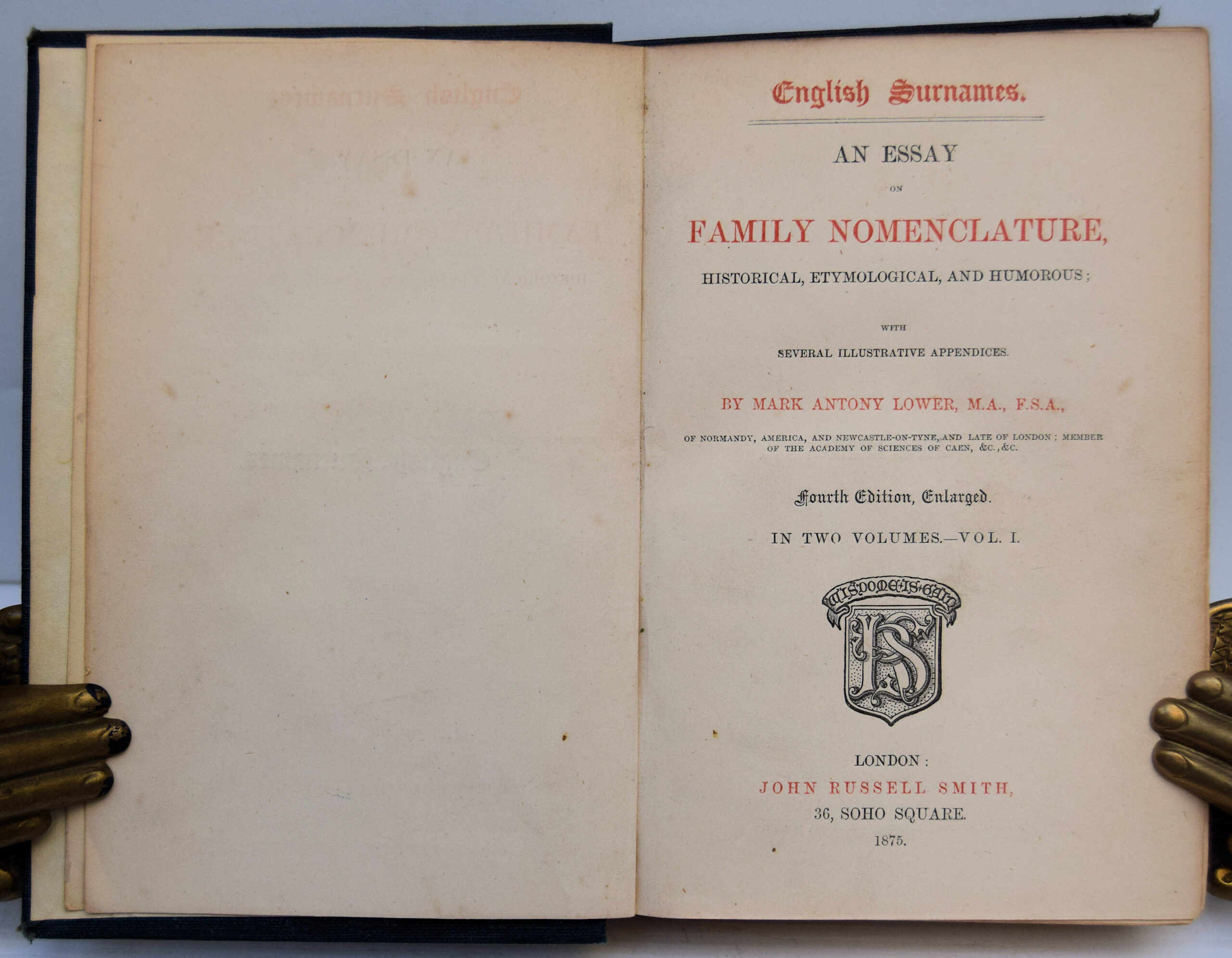 ENGLISH SURNAMES. AN ESSAY ON FAMILY NOMENCLATURE. - Image 2
